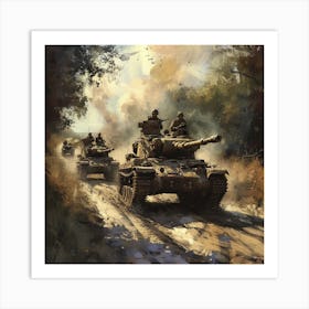 Tiger Tanks Art Print