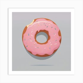 Pink Donut picture Art Print