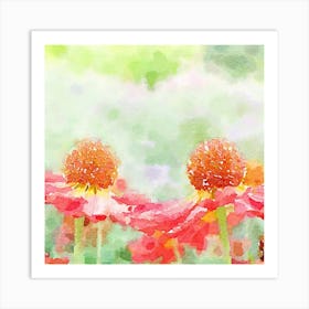 Red Cosmos Art Print