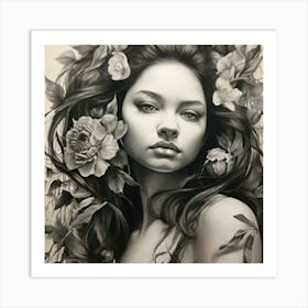 Black And White Painting Art Print