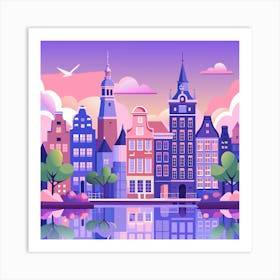 Amsterdam Cityscape Art Print