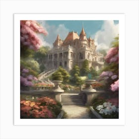 Castle In The Forest Art Print