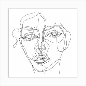 Woman'S Face Art Print