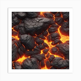 Lava Stock Videos & Royalty-Free Footage 6 Art Print