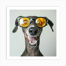 Greyhound In Sunglasses Art Print