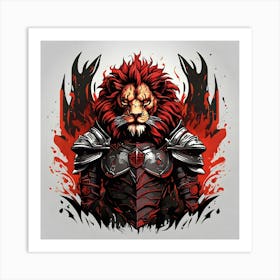 Lion Of The Abyss Art Print