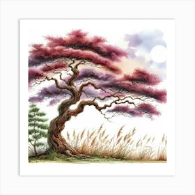 Japanese Cherry Tree Art Print