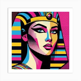 Pop Egyptian Noura Celestial Art Print