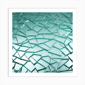 Broken Glass Background 3 Art Print