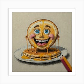 Pancakes With A Smile Art Print