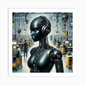 Robot Woman 11 Art Print