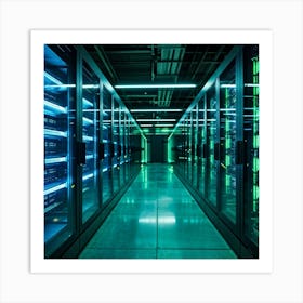 Ai Driven Security Protects A Future Proof Data Center Advanced Ai Processors Monitor Streams Of Da (3) Art Print