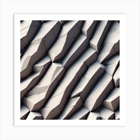 Abstract Stone Wall Art Print