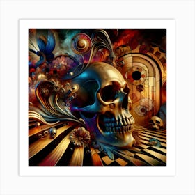 Skullphoria II Art Print