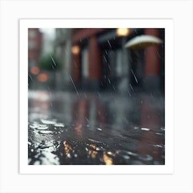 Rainy Day In The City 3 Art Print