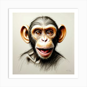 Chimpanzee 8 Art Print