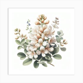 Flower of Glycinia 2 Art Print