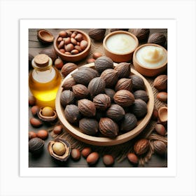 Nut And Oil Art Print