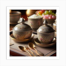 Thai Table Setting Art Print