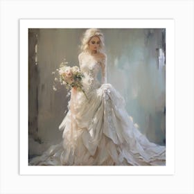 Wedding Dress 4 Art Print