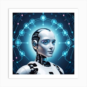 Robot Woman 13 Art Print