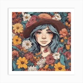 Flower Girl 1 Art Print