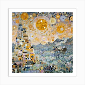 Klimt'S City Art Print