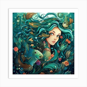 Mermaid 4 Art Print