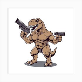 Asm Big Guns T Rex Gym Muscles 8a800726 Fd7a 4fb4 B1d7 28f76748e112 Art Print