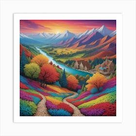 Rainbow Valley 1 Art Print