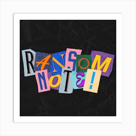 Random Note Art Print