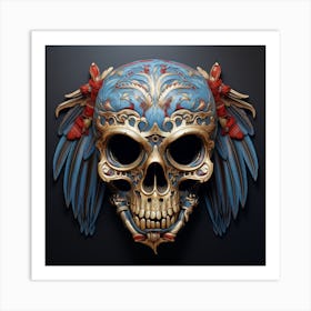 Skull Of The Day 1 Art Print