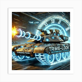 A Powerful Depiction Of Chrono Tanks, Heavy Futuri Art Print