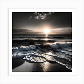 Sunrise Over The Ocean 9 Art Print