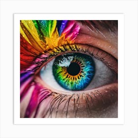 Rainbow Eye 7 Art Print