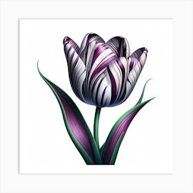 Purple Tulip 3 Art Print