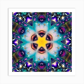 Psychedelic Mandala 54 Art Print