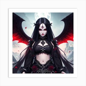 Gothic Girl Art Print