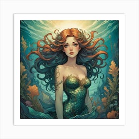 Mermaid 34 Art Print