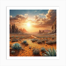 Desert Landscape 19 Art Print