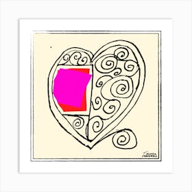 Valentine'S Day Heart full of peace by Jessica Stockwell Art Print