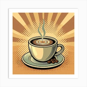 A coffee cup 1 Art Print