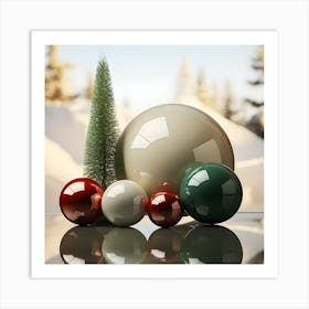 Christmas Ornaments 11 Art Print