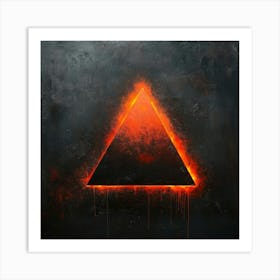 Triangle Of Fire Art Art Print