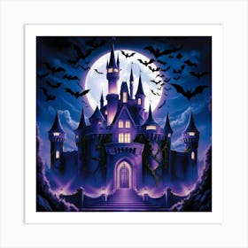 Halloween Castle 26 Art Print