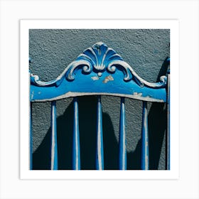 The Blue Chair Portugal Square Art Print