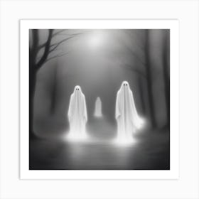 Ghosts In The Woods 4 Art Print