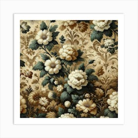 Floral Wallpaper Art Print