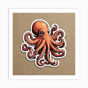 Sticker Of Octopus 1621561041 Art Print