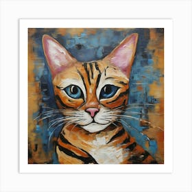 Bengal cat 1 Art Print